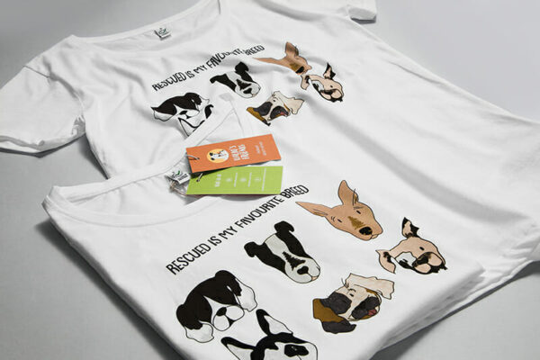 Rescue Dogs Women's Wide Neck T-shirt