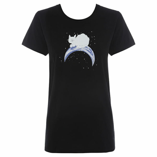 Cat on the moon Classic Women's Jersey T-shirt