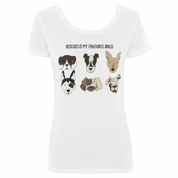 Rescue Dogs Women's Wide Neck T-shirt