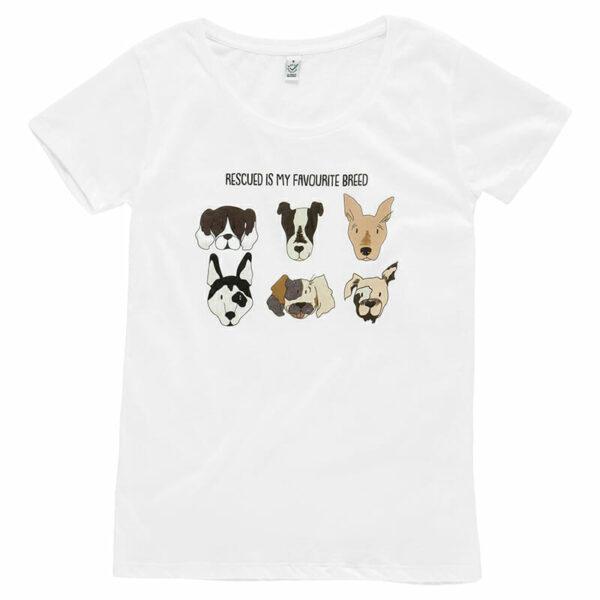 Rescue Dogs Women's Wide Neck T-shirt