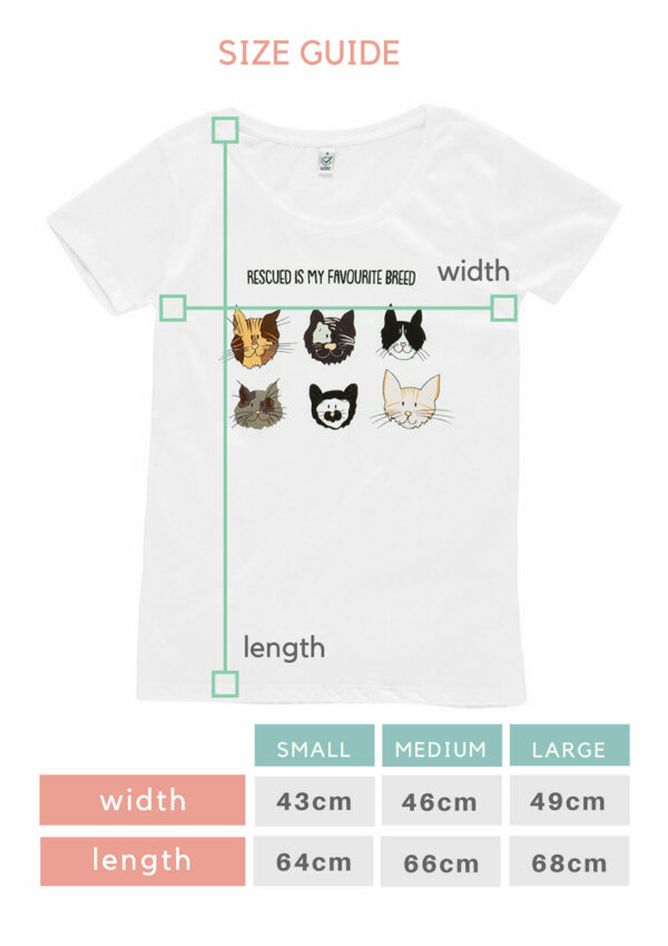Rescue cats wide-neck [women] - Image 4