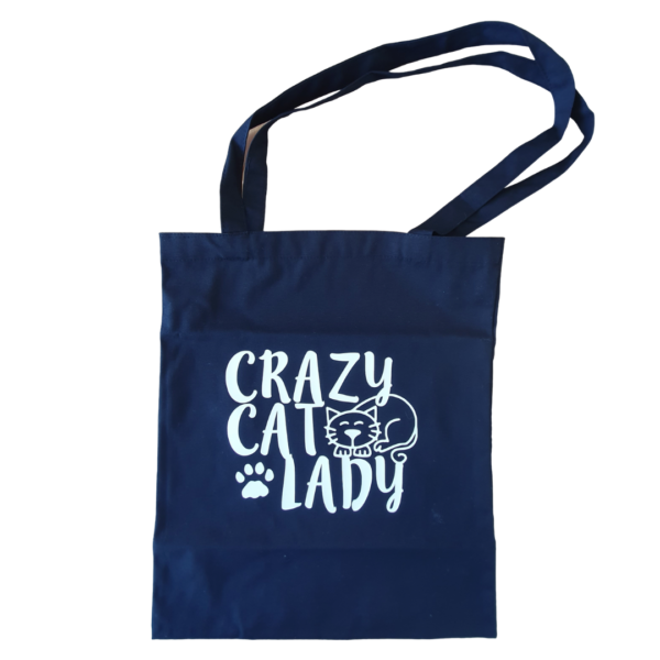 Crazy Cat Lady Tote Bag - Image 2