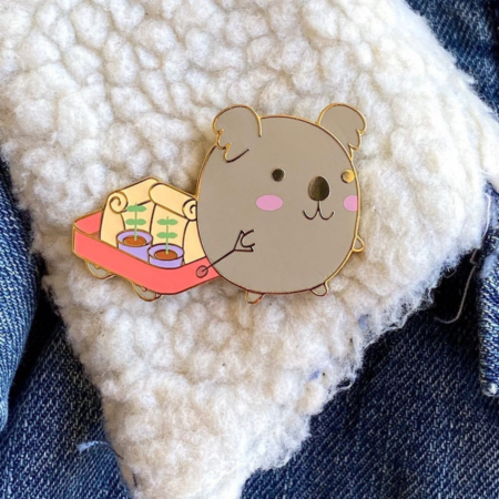 Farmers market koala - Enamel Pin