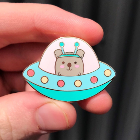 Space Koala Enamel Pin